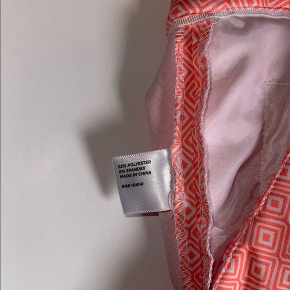 LADY HAGEN Orange and White Women's Shorts - Picture 9 of 11